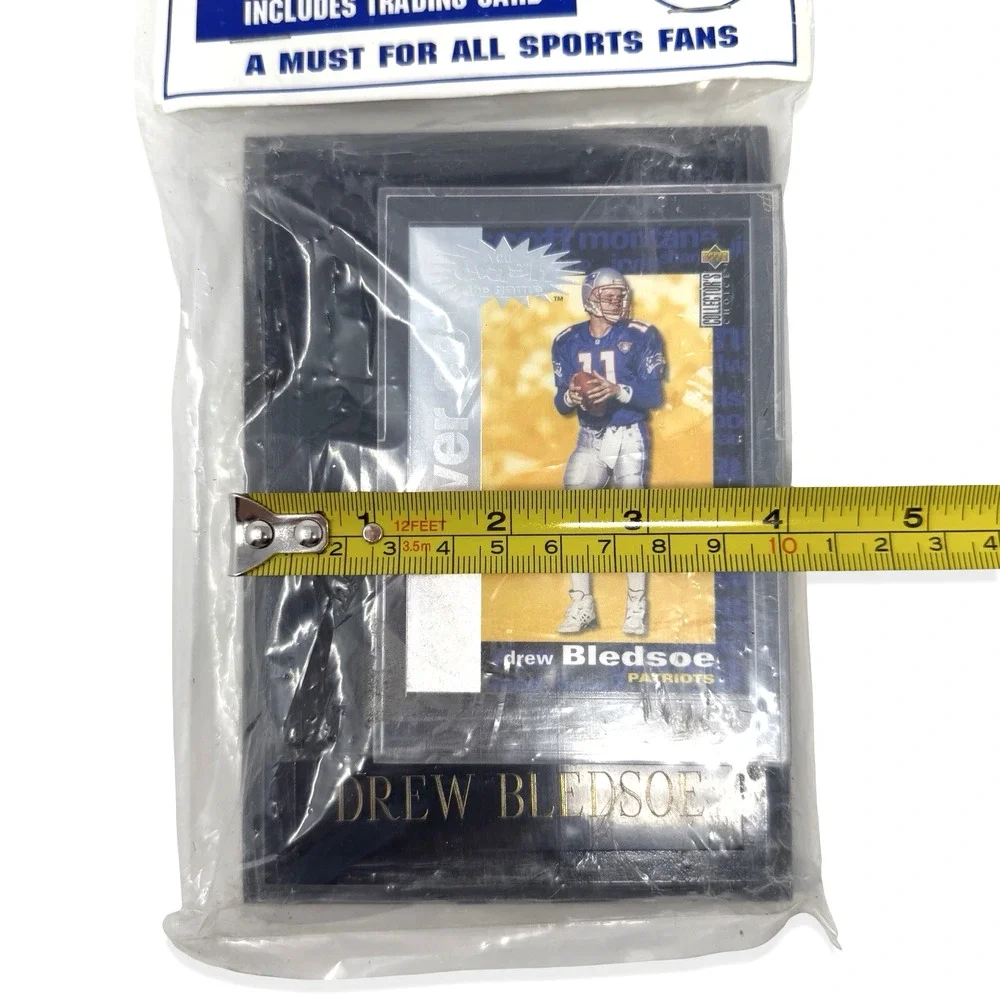 Vintage Drew Bledsoe New England Patriots Super Star Sports Plaque Sealed